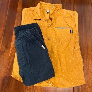 Bottom up shirt and pant set